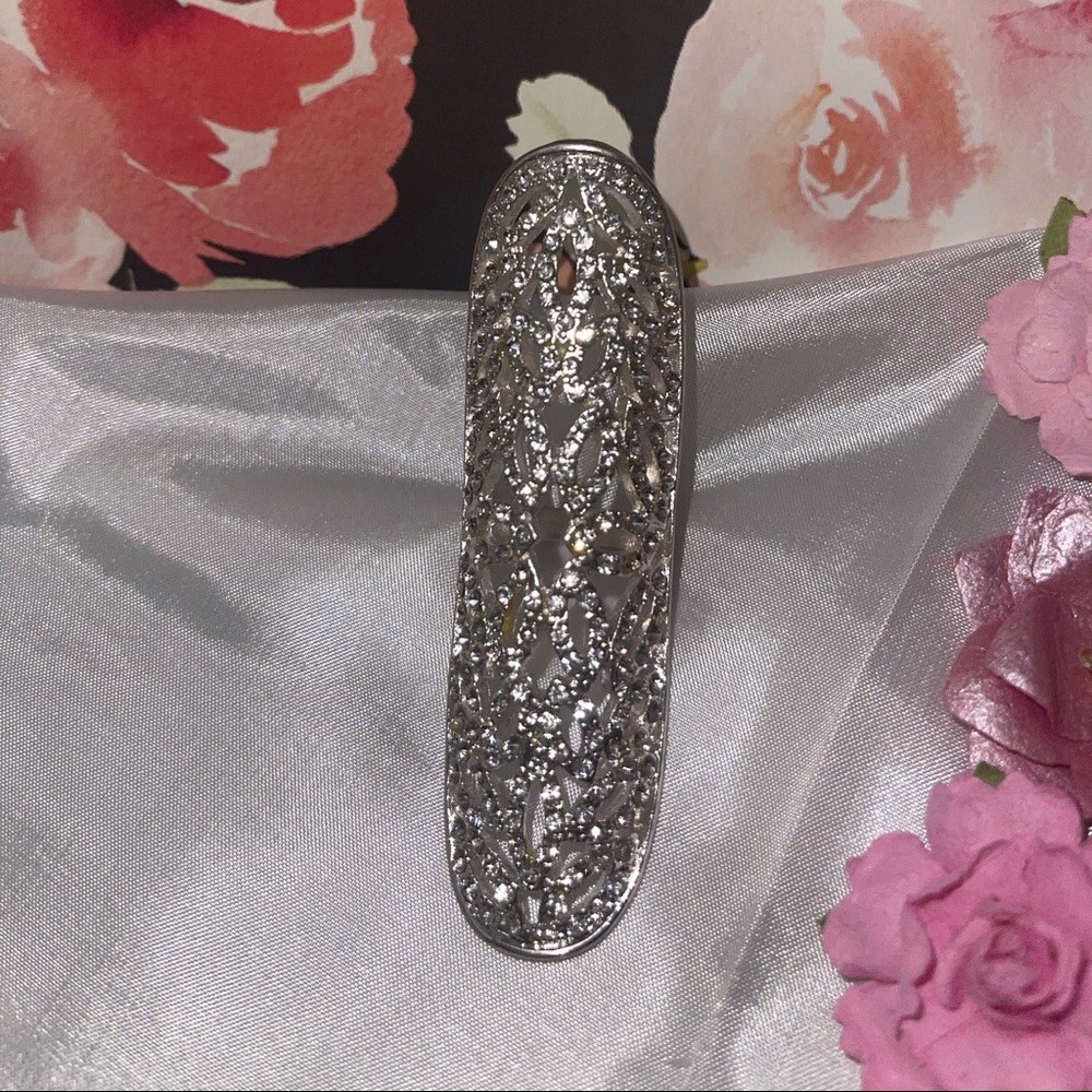 Swarovski Crystal Filigree Cocktail Ring